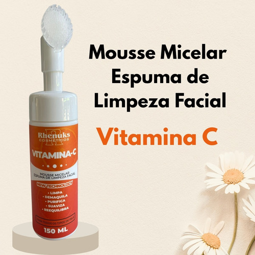 Espuma Facial Vitamina C Rhenuks Cosméticos