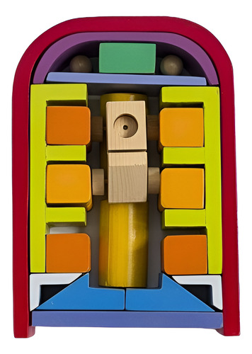 Lubricentro Madera Bloques Autos Montessori