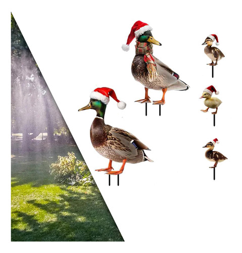 5 Piezas Estatuas De De Navidad Estacas De Jardín