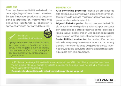 Proteína Vegetal Hidrolizada Hydor Veggie 250g Polvo Sin Sabor