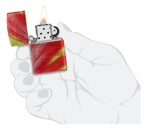 Encendedor De Bolsillo Zippo Brush Strokes 540 Fusion