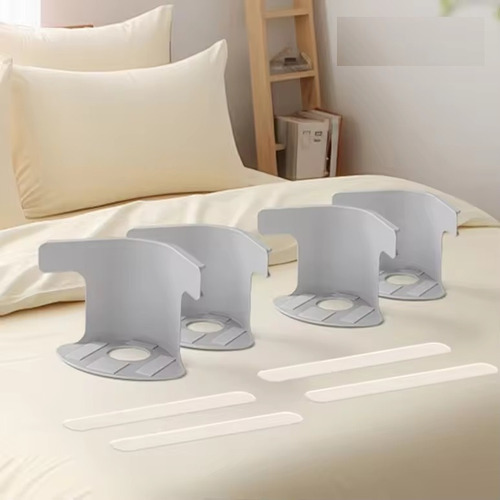 Sujeta Sabanas Pack X4 | Soporte Traba Para Sabanas Firmes Gris Claro