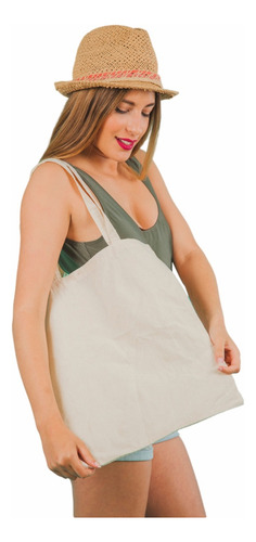 Kit 200 Bolsas Sacolas Ecobag Algodão Cru Lisa 35x40