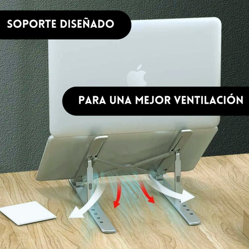 Soporte Para Macbook Base Notebook Aluminio Vertical Laptop