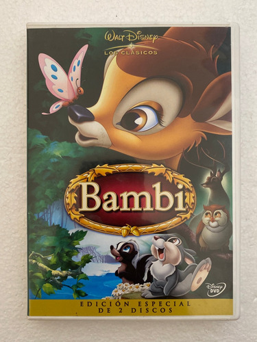 Dvd Bambi Walt Disney Los Clasicos Edicion Coleccion 2 Disc (Usado)