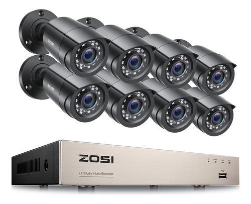 Zosi 8ch 1080p - Sistema De Cmara De Seguridad Para Exterior