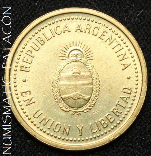 Moneda Argentina 10 Centavos 1993 Ceca Corea # 3.2.2 Vf