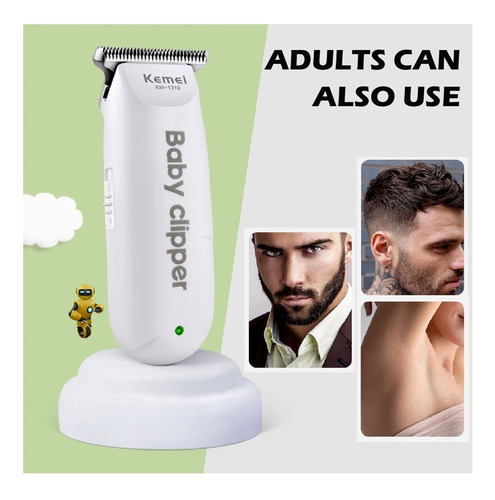 Imagem 4 de 6 de Maquininha Clipper Baby Cortar Cabelo Bebê E Aparador Pelos