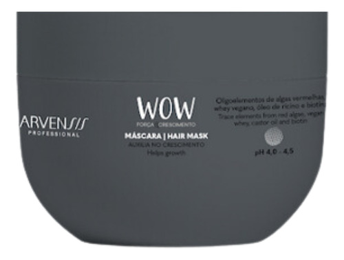 Máscara Arvensis Wow Força E Crescimento - 250g