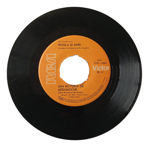 Vinilo Single De Nicola Di Bari Mi Corazón Es Gitano (ac98 (Usado)