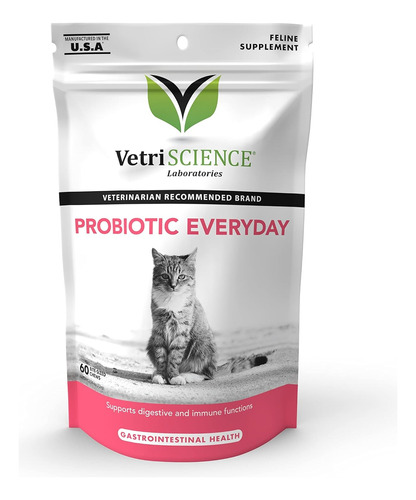 Probioticos Para Gatos 60 Bizcochos, Vetriscience, Probiotic