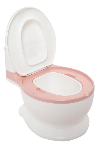 Asiento Entrenador Bacinica Con Reductor KIDDOS - Rosa Liso, Depósito Extraíble, Fácil De Usar y Limpiar Para Entrenamiento En El Baño Bebe Con Cepillo De Limpieza Incluido