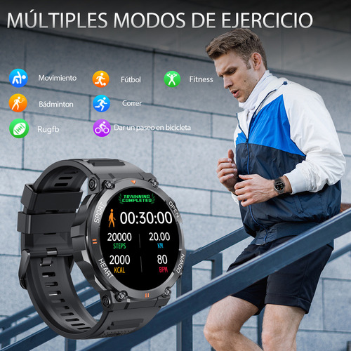 Relojes Inteligentes Militares 1.39 Smartwatch Deportivos