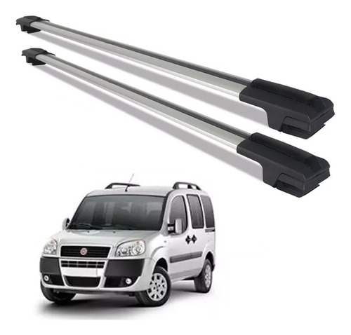 Rack Travessa De Teto Fiat Doblô 2006 Alumínio Prata 45kg