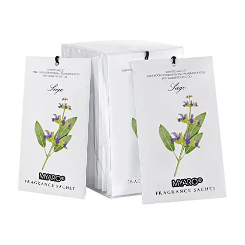 Paquete De 12 Sachets Perfumados De Salvia Cajones Y Ar...