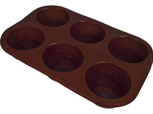 Molde Muffins Cupcakes Silicona Calidad Premium 6 Unidades