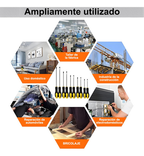 Juego Destornilladores 10pz Desarmadores De Precisión Magnét