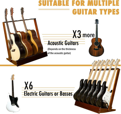 Soporte De Guitarra Para Varias Guitarras, Interfaz De Mader