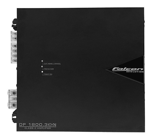 Módulo amplificador 1800 W Rms 3 canales Falcon Df 1800.3 Ehx Color Black