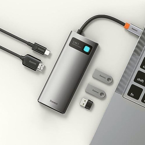 Baseus Hub Adaptador Tipo C Multifuncional 5 En 1 De La