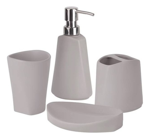 Set Baño 4 Piezas Ava Gris Umbra