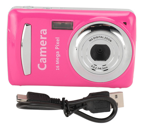 Cámara Digital De 16 Mp, 1080p, 30 Fps, Zoom Automático De 1