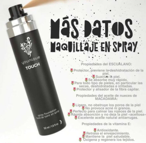 Base En Spray Younique 100% Original Tono Satin