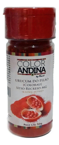 Kit 2x: Urucum Do Pilão (colorau) Natural Color Andina 50g