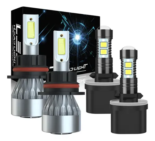 Pack De 6 Bombillas LED Para Faros Y Niebla De Dodge RAM 1500/2500/3500 (2016-2018), 6000K Blancas