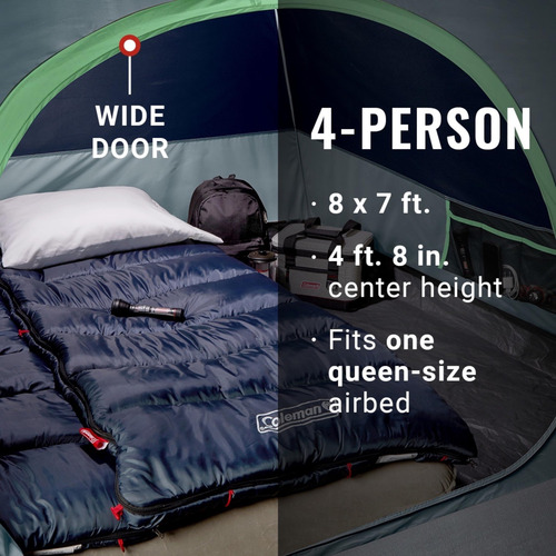 Carpa Coleman Skydome Para 4 Personas Blue Nights, 240 X 210