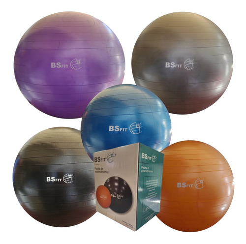 Imagen 8 de 10 de Pelota Esferodinamia De 75 Cm + Inflador Fit Gym Ball Pilates Yoga