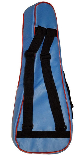 Cuo Funda Ukelele Soprano Super Acolchada Celeste Roj Kemuel