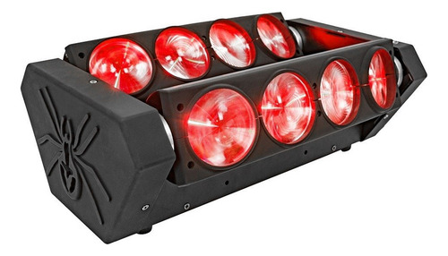 4x Moving Spider 8x12w Rgbw Quadriled 4n1 Ribalta Beam Dmx