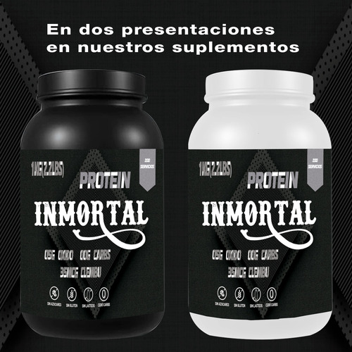 Óxido Nítrico + Clembuterol Protein Inmortal 1kg Natural