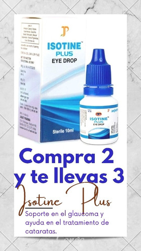 Isotine Plus Eye Drop Gotas Cuidado De Los Ojos Importado