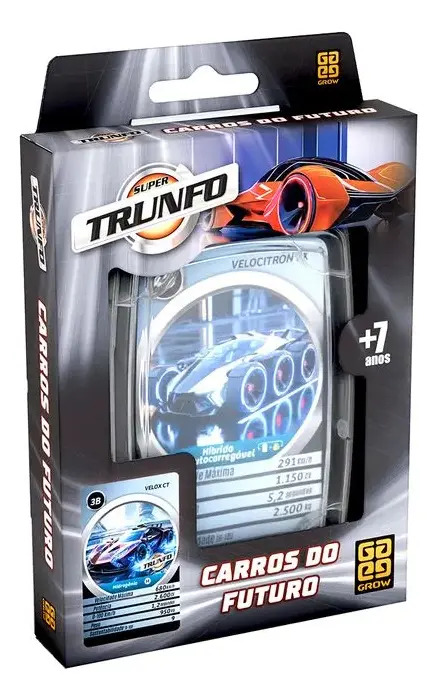 Super Trunfo Carros Do Futuro - Jogo De Cartas - Grow