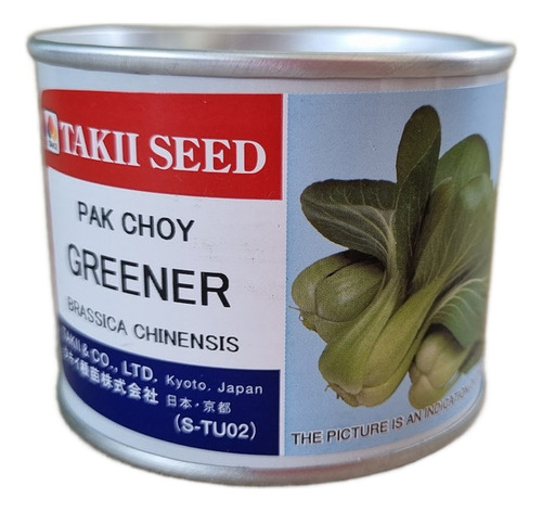 Semillas Pak Choy Greener - Lata 50 Gramos - Takii