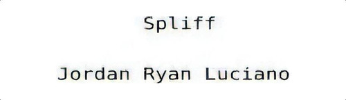 Spliff, De Jordan Ryan Luciano. Editorial Createspace Independent Publishing Platform, Tapa Blanda En Inglés