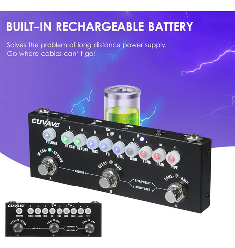 Cuvave Cube Baby Guitarra Eléctrica Multifuncional Portátil