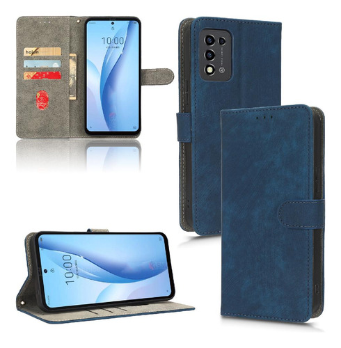 Funda Para Zte Blade Libero 5g Iii Tarjeta Rfid De Cierre