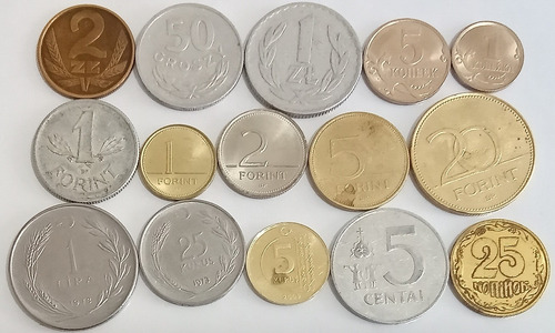 15 Moedas Do Leste Europeu