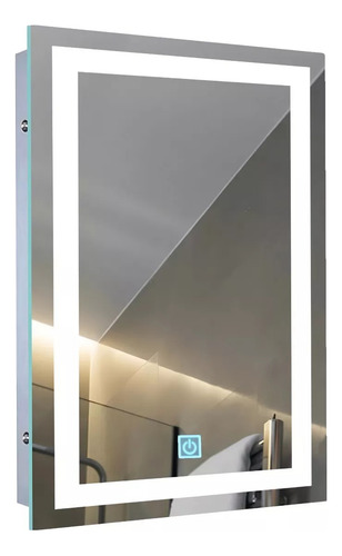 Espejo De Pared Tocador Baño Luz Led Touch 3 Luces 137