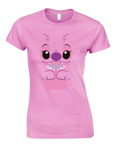 Playera Stitch Dama Personalizada Vinil Textil