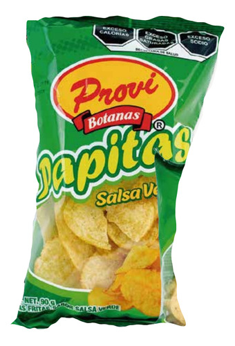 Botanas Provi Papitas Salsa Verde 90 Gramos