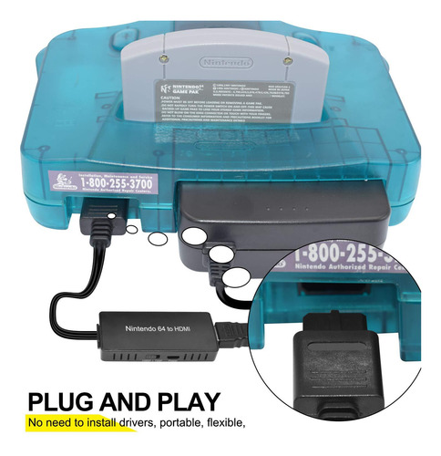 Convertidor De Nintendo64 A Hdmi Plug And Play Para Tv