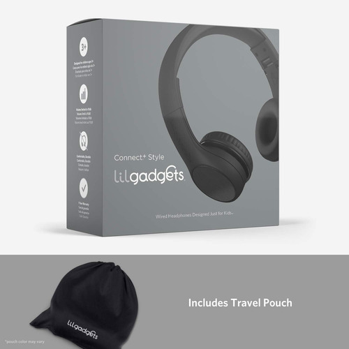 Lilgadgets Connect+ Style Auriculares Negros Con Cable Para