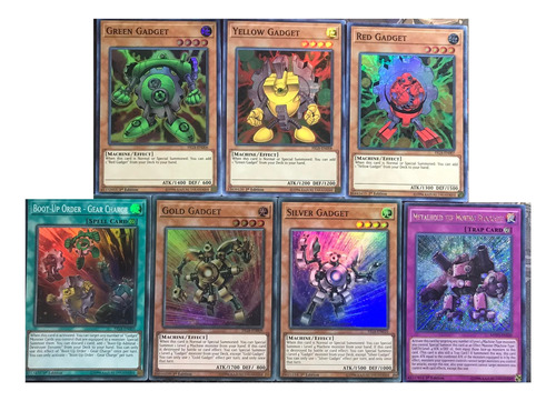 Combo Set Lote Gadget Brillante Yugi-oh! Original Konami