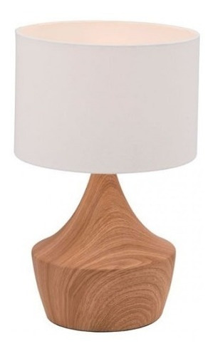 Lampara De Mesa Modelo Kelly - Nogal/blanco Këssa Muebles