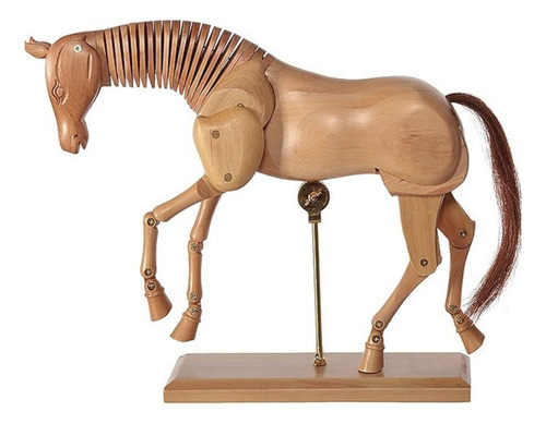 Modelo Caballo Articulado De Madera 30cm Arte Dibujo Pintura