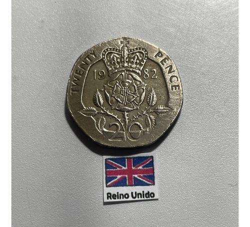 Moeda 20 Pence 1982, In 27 Inglaterra (Usado)